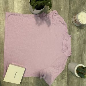 American Eagle Purple mock neck tee (L)